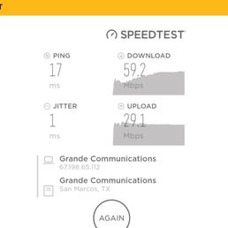 Grande speed test
