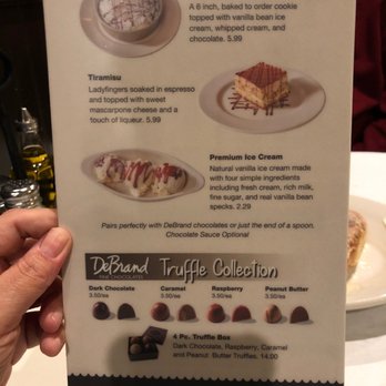 Ziano's Italian Eatery - Dessert menu - Italian Near Me - Fort Wayne, Indiana