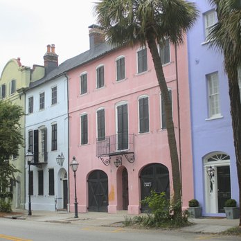 Rainbow Row - Houses on Rainbow Row closed up before Hurricane Matthew in October 2016 - Local Flavor Near Me - Charleston, South Carolina Rainbow Row - Houses on Rainbow Row closed up before Hurricane Matthew in October 2016 - Local Flavor Near Me - Charleston, South Carolina