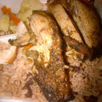 Jamaican Country Kitchen - Jerk chicken. As you can see, they skimped on my cabbage. - Caribbean Near Me - Hyattsville, Maryland Jamaican Country Kitchen - Jerk chicken. As you can see, they skimped on my cabbage. - Caribbean Near Me - Hyattsville, Maryland