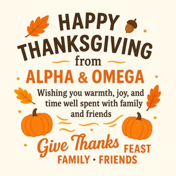 Alpha & Omega - Happy Thanksgiving from Alpha & Omega! - Appliances & Repair Near Me Alpha & Omega - Happy Thanksgiving from Alpha & Omega! - Appliances & Repair Near Me