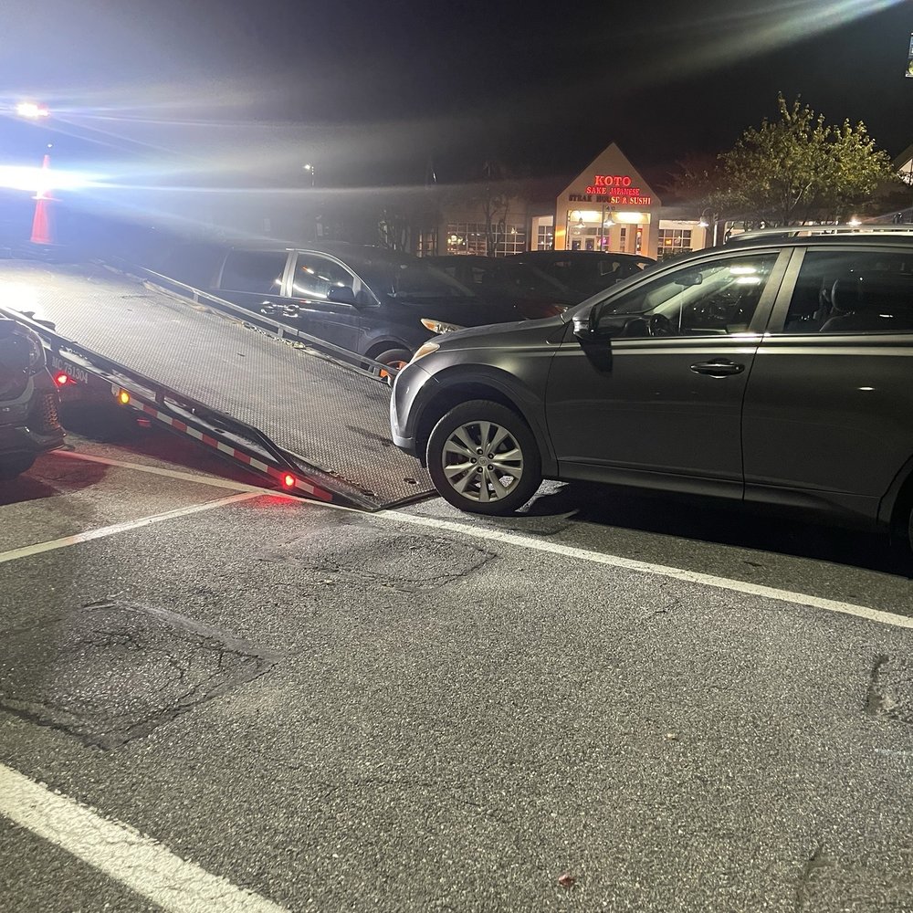 AnZ Towing - Car being towed - Towing Near Me - Columbia, Maryland