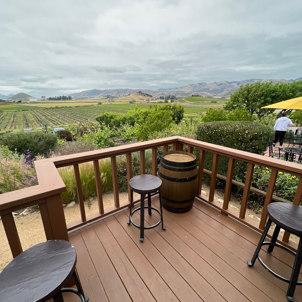 Wolff Vineyards - Views from the deck just outside of the tasting room - Wineries Near Me - San Luis Obispo, California Wolff Vineyards - Views from the deck just outside of the tasting room - Wineries Near Me - San Luis Obispo, California