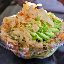 a bowl of food