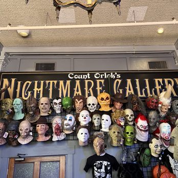 Count Orlok's Nightmare Gallery - Mask wall - Museums Near Me - Salem, Massachusetts