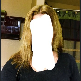 Divine Hair Design - Requested chocolate brown hair with blondish highlights and walked out like this!! At the very least, wasn't even given a refund. - Hair Salons Near Me - Mesa, Arizona