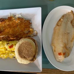 Good Thymes Country Cafe - Fish breakfast