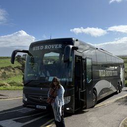The bus at Giant's Causeway. The bus at Giant's Causeway.