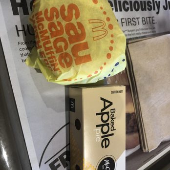 McDonald's - Sausage Egg McMuffin and Apple pie - Fast Food Near Me - Barstow, California McDonald's - Sausage Egg McMuffin and Apple pie - Fast Food Near Me - Barstow, California