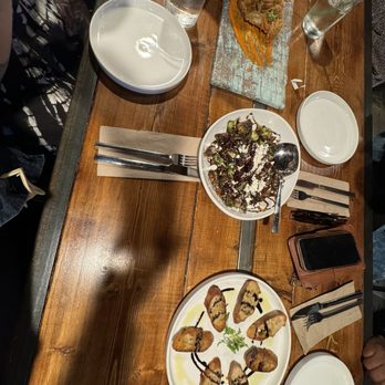The Rustik Fork - Appetizers village bakery bread, Korean tempura enoki, crispy Brussels sprouts. - Gastropubs Near Me - Riverside, California The Rustik Fork - Appetizers village bakery bread, Korean tempura enoki, crispy Brussels sprouts. - Gastropubs Near Me - Riverside, California