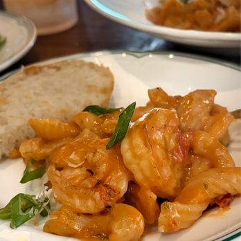 Bar Italia - My plate of Garganelli Diavolo shrimp - Italian Near Me - Columbus, Ohio Bar Italia - My plate of Garganelli Diavolo shrimp - Italian Near Me - Columbus, Ohio