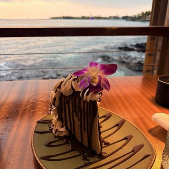 Huggo's Restaurant - Kona Coffee Cheesecake with Oreo crust - Seafood Near Me - Kailua-Kona, Hawaii Huggo's Restaurant - Kona Coffee Cheesecake with Oreo crust - Seafood Near Me - Kailua-Kona, Hawaii