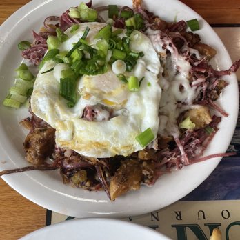 Beach Break Cafe - Corned Beef Hash and Eggs - Breakfast & Brunch Near Me - Oceanside, California Beach Break Cafe - Corned Beef Hash and Eggs - Breakfast & Brunch Near Me - Oceanside, California