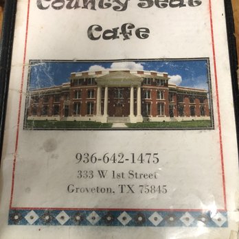 County Seat Cafe - the front of the building - American Near Me - Groveton, Texas