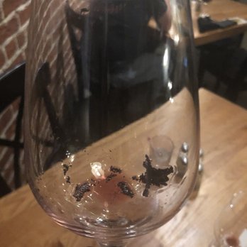 Adamo's - Dirty wine glass... waiters said this is to be expected of their low-end wines - New American Near Me - Sacramento, California Adamo's - Dirty wine glass... waiters said this is to be expected of their low-end wines - New American Near Me - Sacramento, California