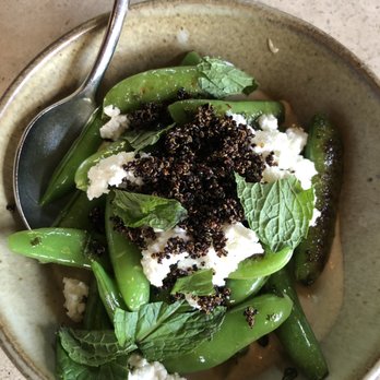 Manuela - Snap pea and crispy quinoa - New American Near Me - Los Angeles, California Manuela - Snap pea and crispy quinoa - New American Near Me - Los Angeles, California