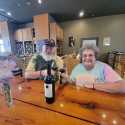 Having an app & a bottle of wine with my honey! 8/6/26 Tonya, Chassity & the Chef!