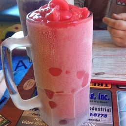 Monster frozen strawberry margarita. Delicious and *strong* Monster frozen strawberry margarita. Delicious and *strong*