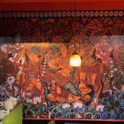 Flames Indian Grill - Fancy wall