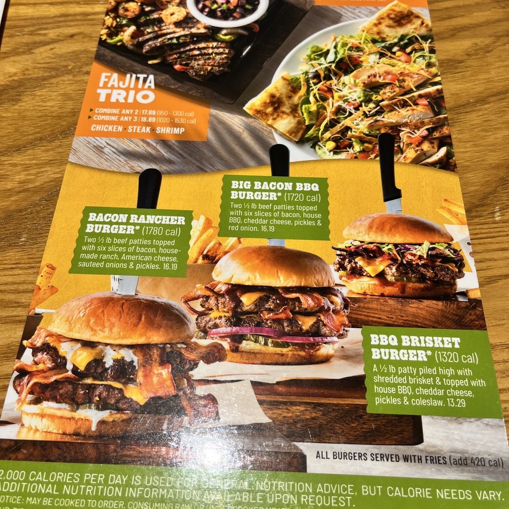 Chili's - Menu 8/27/22 - American Near Me - Garner, North Carolina
