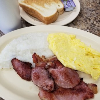 Don's Grill - Ham off the Bone & 2 Eggs w/ Grits and Toast - Burgers Near Me - Chicago, Illinois