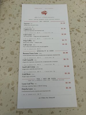 Menu photo 4 Tiny Croissanterie Sunnyvale, CA