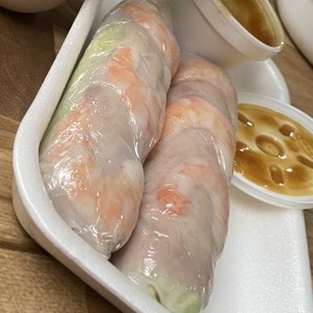 Ba Le Sandwich Shop - Shrimp spring rolls come in 3 but was hungry and ate 1 - Vietnamese Near Me - Alhambra, California Ba Le Sandwich Shop - Shrimp spring rolls come in 3 but was hungry and ate 1 - Vietnamese Near Me - Alhambra, California