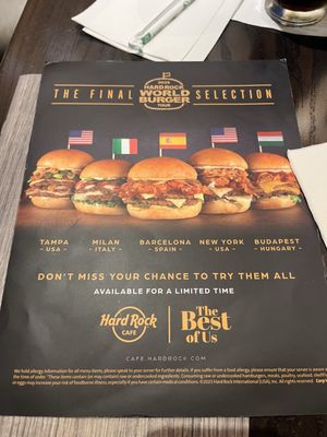 Menu photo 1 Hard Rock Cafe Bronx, NY Menu photo 1 Hard Rock Cafe Bronx, NY