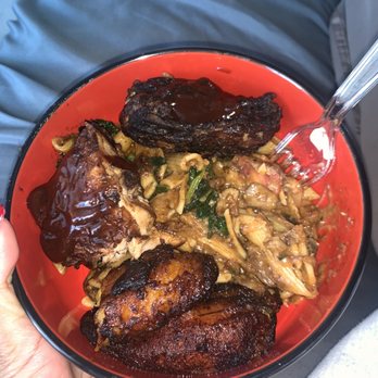 Negril ATL - Leftovers! Jerk Chicken , Oxtail Pasta and Sweet Plantains - Caribbean Near Me - Atlanta, Georgia