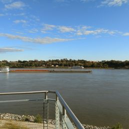 View of the river from walking path