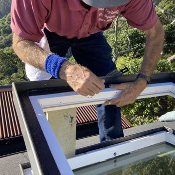 Mr Skylight - Reassembling the first skylight after replacing the motor and batteries - Roofing Near Me - San Anselmo, California Mr Skylight - Reassembling the first skylight after replacing the motor and batteries - Roofing Near Me - San Anselmo, California
