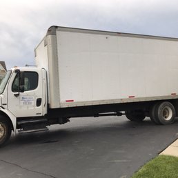 The truck they sent to move my stuff the first time. Not a semi as promised.