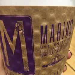Lavender latte with almond milk