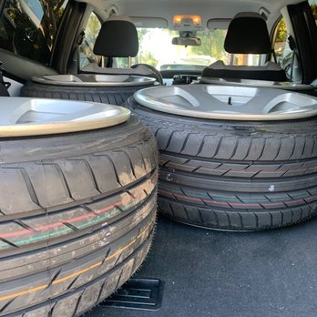Alfonso's Tire Shop - Stretched tire 215/35 on a 10 wide wheel - Tires Near Me - Wilmington, California