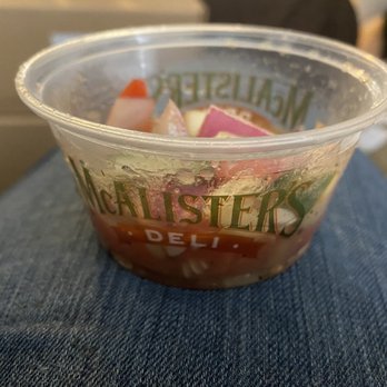 McAlister's Deli - McAlister's Deli Cucumber and Tomato & Cucumber Salad - Side - Delis Near Me - Creve Coeur, Missouri McAlister's Deli - McAlister's Deli Cucumber and Tomato & Cucumber Salad - Side - Delis Near Me - Creve Coeur, Missouri