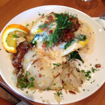 Plums Cafe - Shirred eggs - Breakfast & Brunch Near Me - Costa Mesa, California