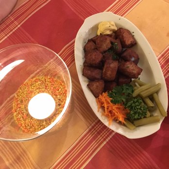 Schlögl's - Fried meatballs and mustard. Yum. - German Near Me - Berlin, BE