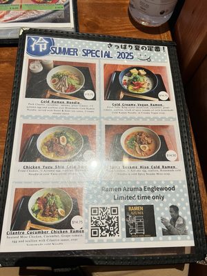 Menu photo 6 Ramen Azuma Englewood, NJ