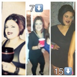 eleven19 Medical Spa + Weight Loss - First photo before I got on the pills second photo about a month after and currently right now! Lost a total of 15lbs!