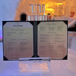 Hôtel de Glace - Menu