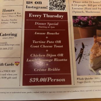 Creme De La Crepe - Long Beach - Tuesday Special - French Near Me - Long Beach, California Creme De La Crepe - Long Beach - Tuesday Special - French Near Me - Long Beach, California