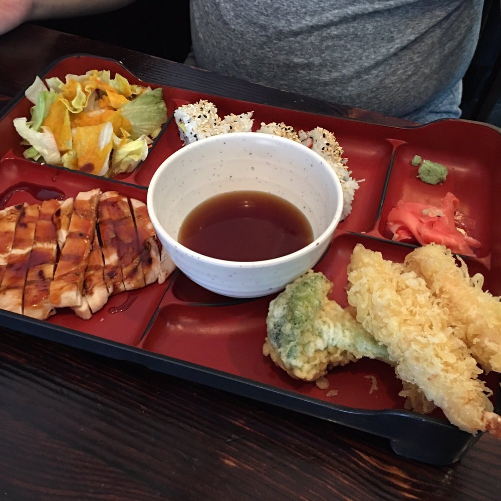 Sushin Japanese Restaurant - Chicken Teriyaki Bento Box. So boring :( - Japanese Near Me - Miami, Florida Sushin Japanese Restaurant - Chicken Teriyaki Bento Box. So boring :( - Japanese Near Me - Miami, Florida
