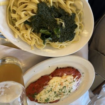 Il Pastaio - Veal Parmesan with side of linguini with pesto sauce - Italian Near Me - Boulder, Colorado