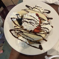 Banana split waffle