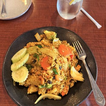 Baan Thai Cuisine - Pineapple Fried Rice ! - Thai Near Me - Humble, Texas Baan Thai Cuisine - Pineapple Fried Rice ! - Thai Near Me - Humble, Texas
