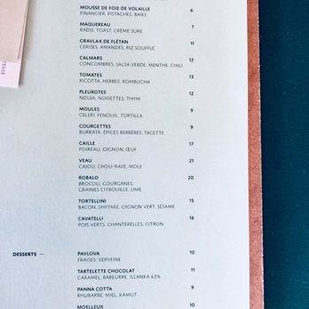 Hélicoptère - Menu from 7/6/18 - Canadian (New) Near Me - Montreal, Quebec