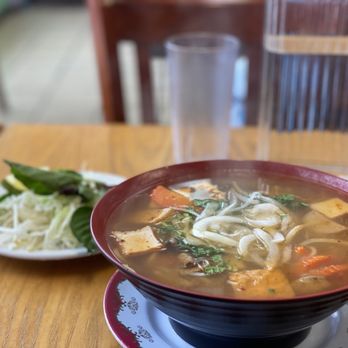 Chu Minh Tofu and Vegan Deli - Spicy Noodle Soup $12 - Vietnamese Near Me - Seattle, Washington