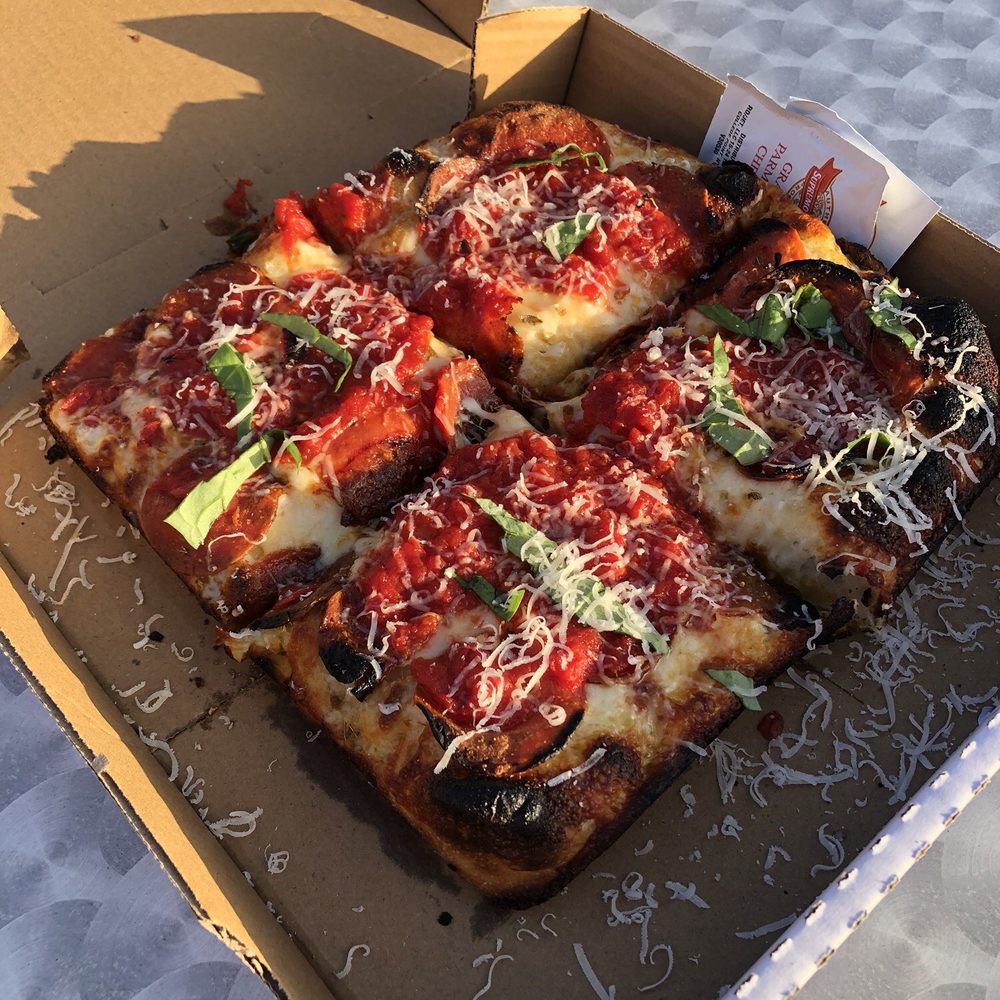 L.A Waterfront Pizza - Detroit Super Sport Pepperoni - Pizza Near Me - Wilmington, California L.A Waterfront Pizza - Detroit Super Sport Pepperoni - Pizza Near Me - Wilmington, California