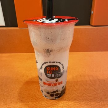 Kung Fu Tea - Rosehip Milk Tea w/ Tapioca Pearls! - Coffee & Tea Near Me - Knoxville, Tennessee Kung Fu Tea - Rosehip Milk Tea w/ Tapioca Pearls! - Coffee & Tea Near Me - Knoxville, Tennessee