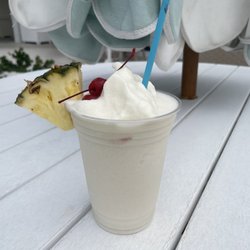 The Gasparilla Inn - My bestie the piña colada virgin. Had like 5 of these in two days